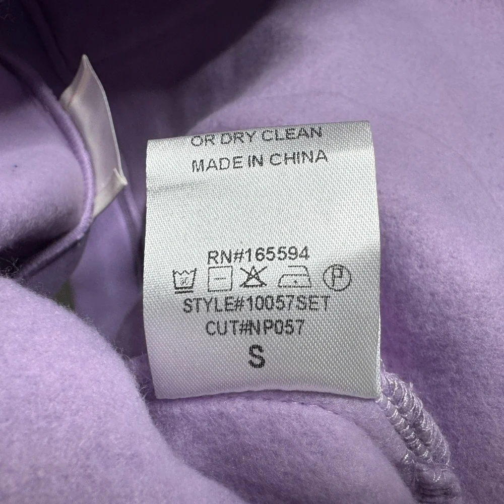 Dolls Kill New Pink Drawstring Sweat‎ Mini Skirt Lavender Purple Fleece Sz Small
